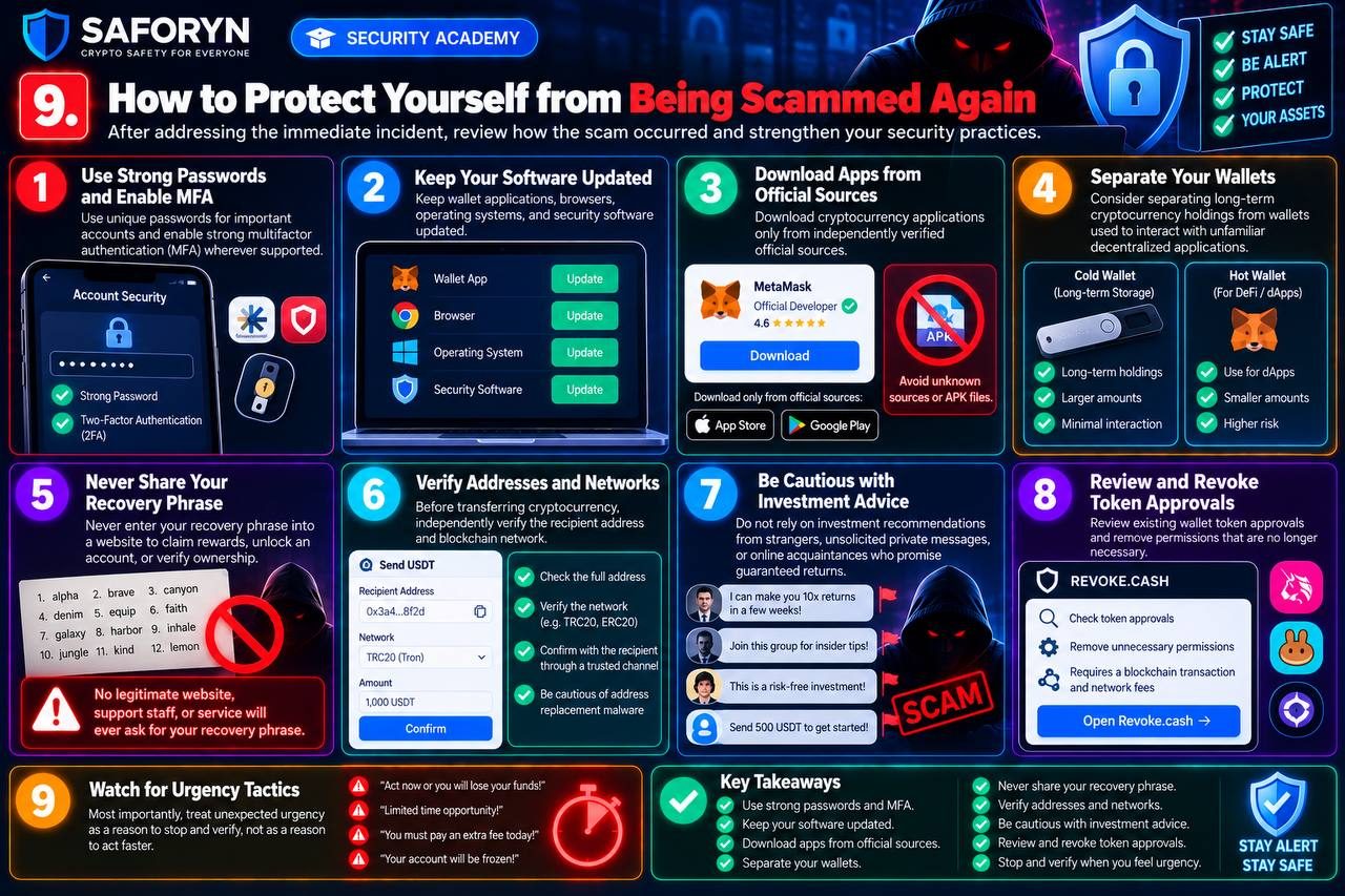 9. How to Protect Yourself from Being Scammed Again