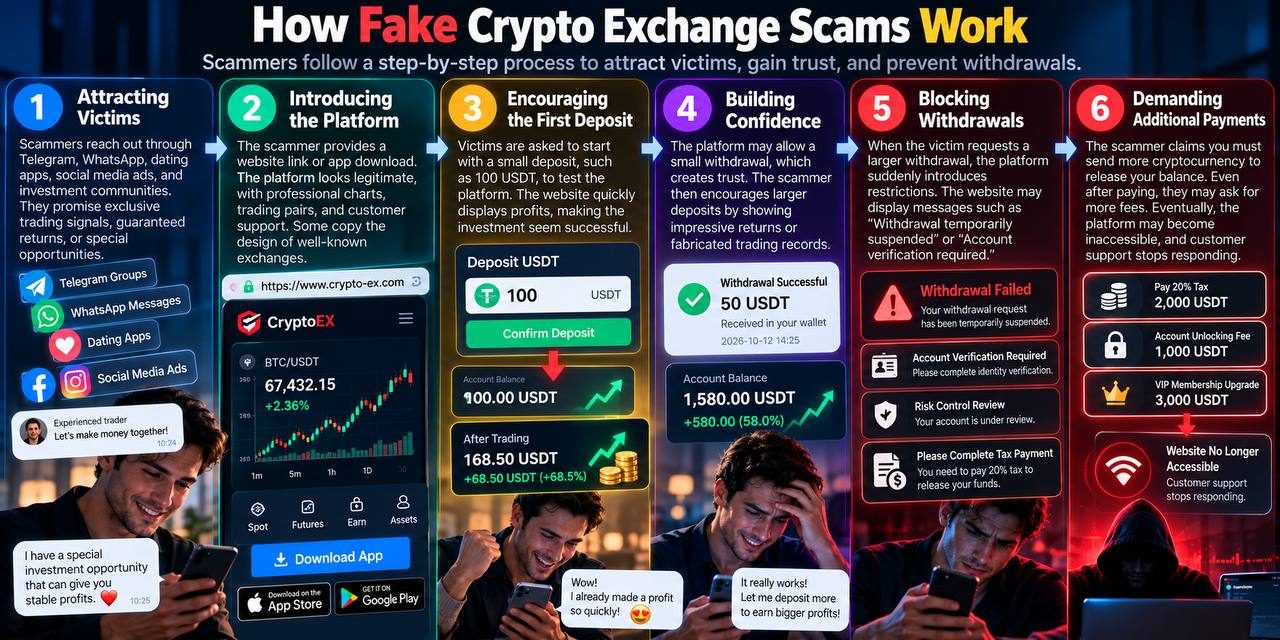 2. How Fake Crypto Exchange Scams Work